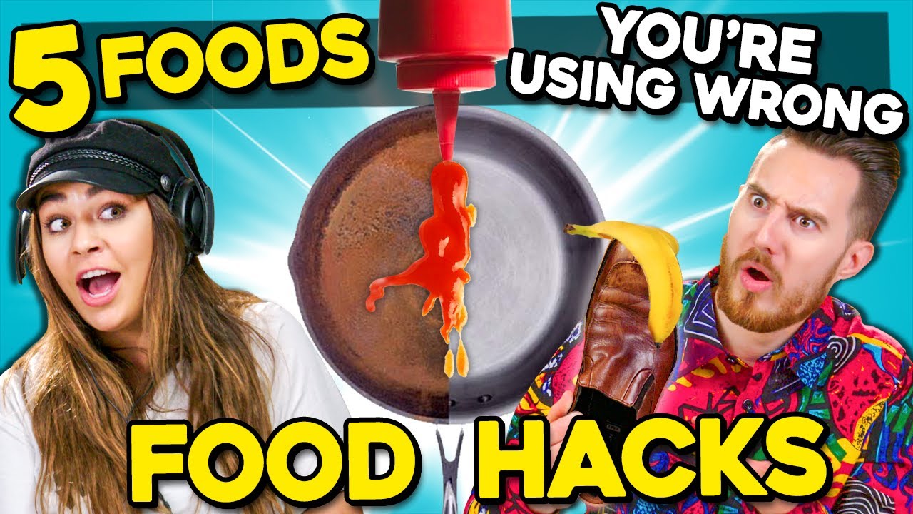 5 Food Hacks You Didn’t Know Existed (Ft. YouTubers) | You're Doing It Wrong
