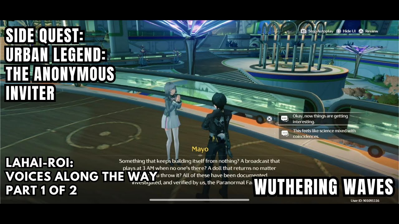 [Wuthering Waves Side Quest] Urban Legend: The Anonymous Inviter - Part 1: Meet Mysterious Inviter