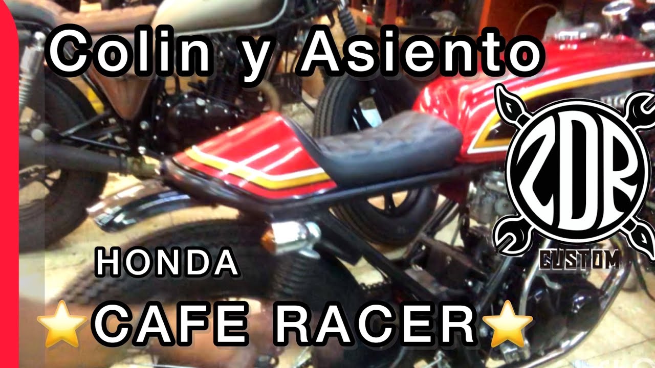 🔴 Colin -SOLO Seat ⭐️ CAFE RACER 🟠 accesoriso Custom ⭐️Honda Modificada ⭐️Asiento