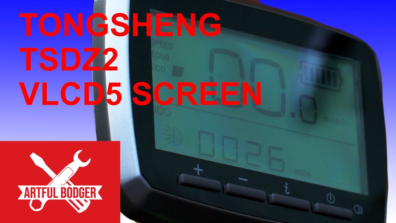 Как настроить экран для Tongsheng TSDZ2 - VLCD5
