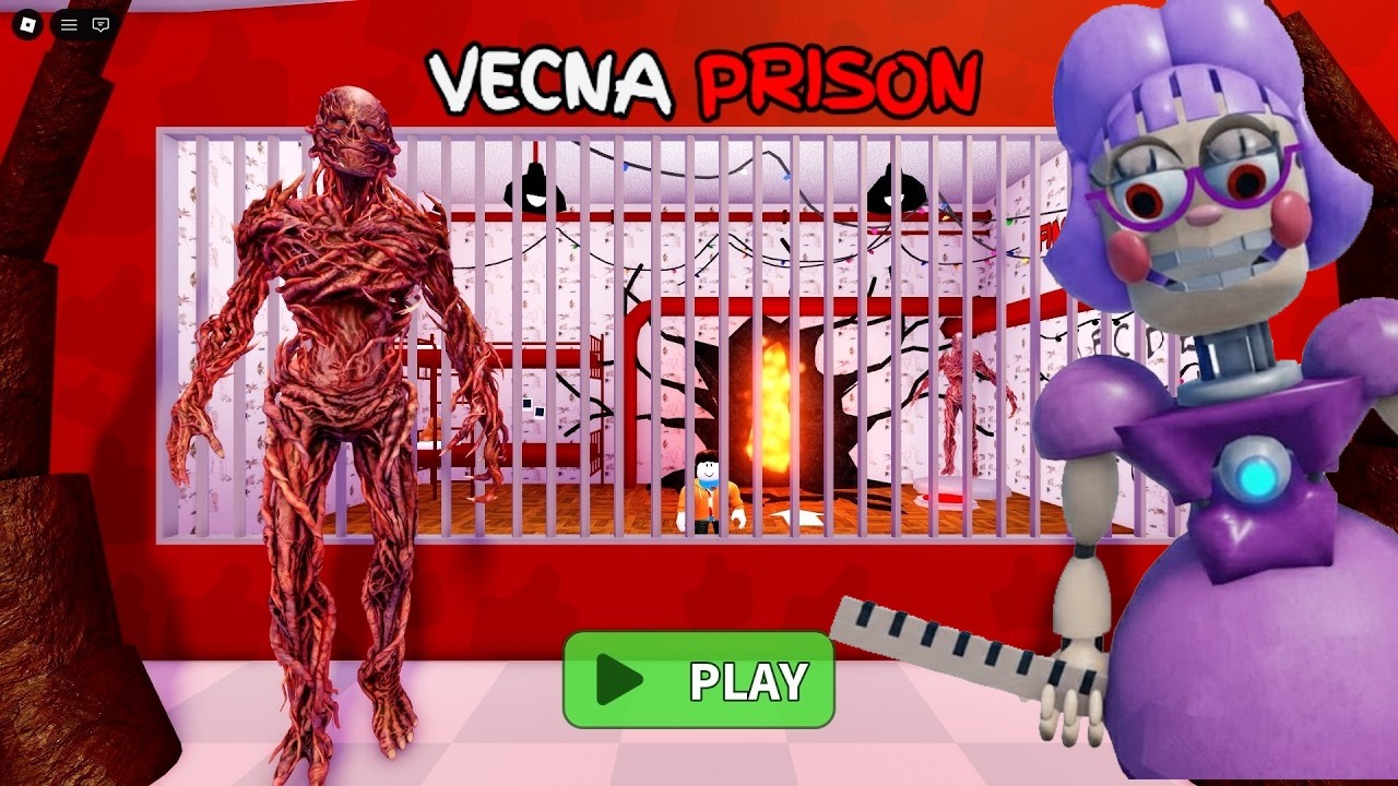 VECNA PRISON RUN VS Miss Ani-Tron's ? OBBY Full Gameplay#Roblox #Escape