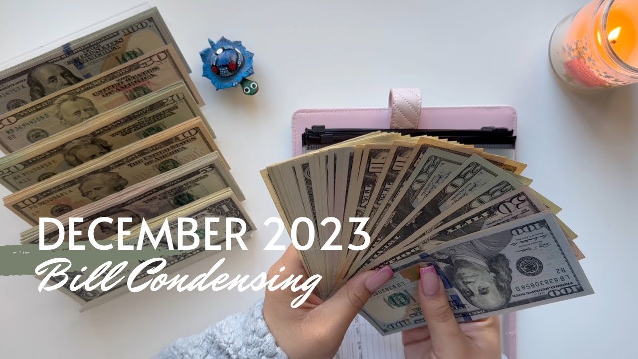 December 2023 Sinking Funds and Savings Bill Condensing | December 2023 Budget | Maria's Budgeting