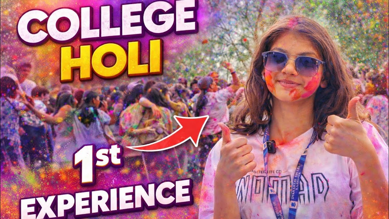 My First College Holi 😍🎨|| It Was Crazy !🤪🤡