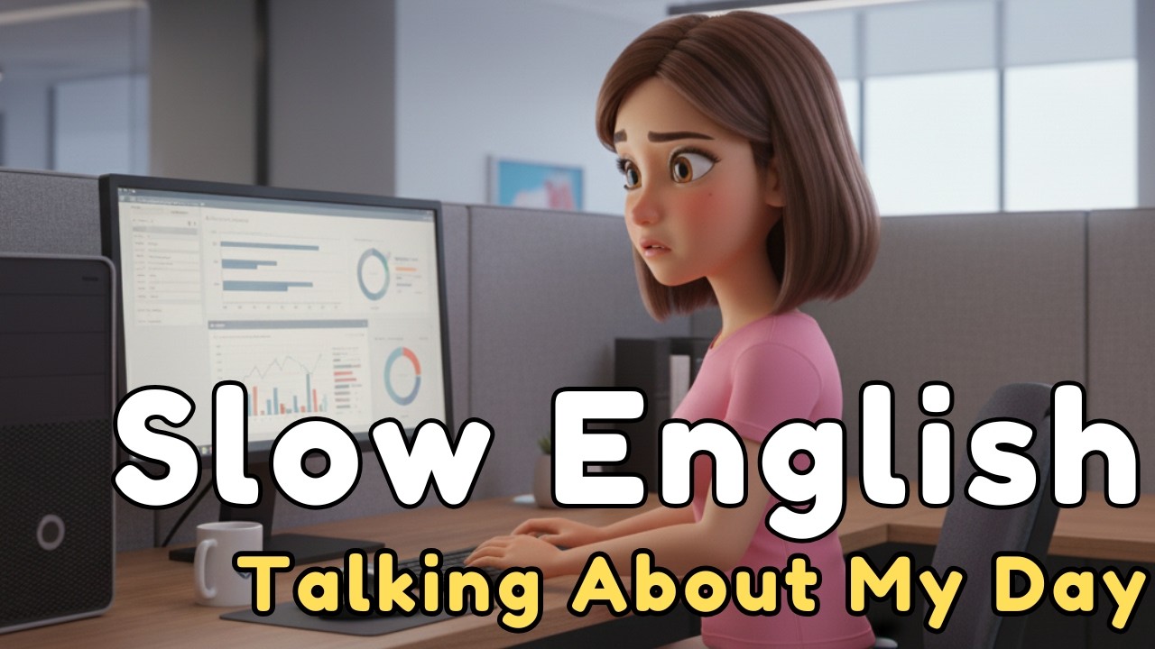 A Real Busy Day in Slow English | Easy Daily Routine for Beginners (A1-A2)