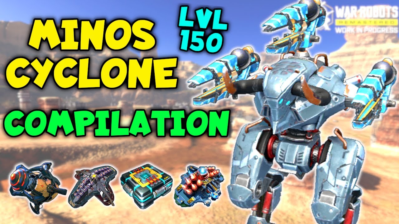Destruction! MINOS CYCLONE Compilation | War Robots Max Level 150 Titans Gameplay WR