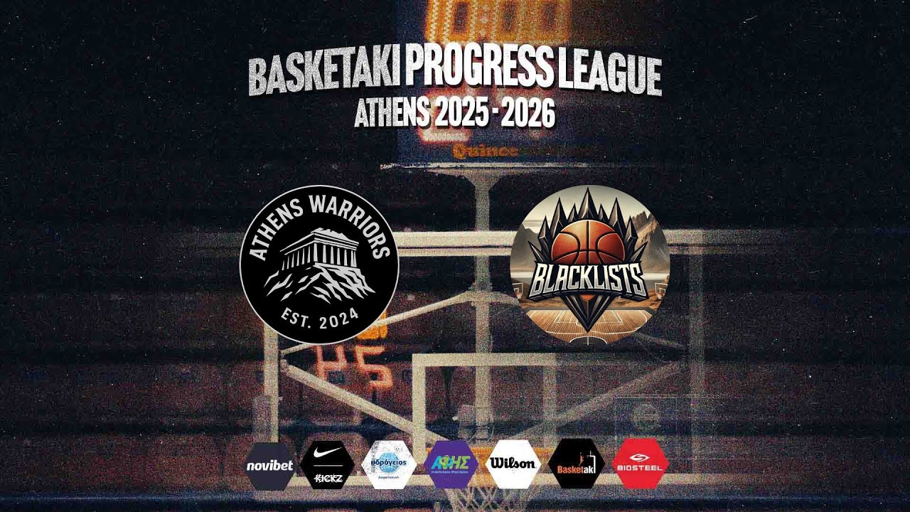 Basketaki The League - Athens Warriors Vs Blacklists (12/03/2026)
