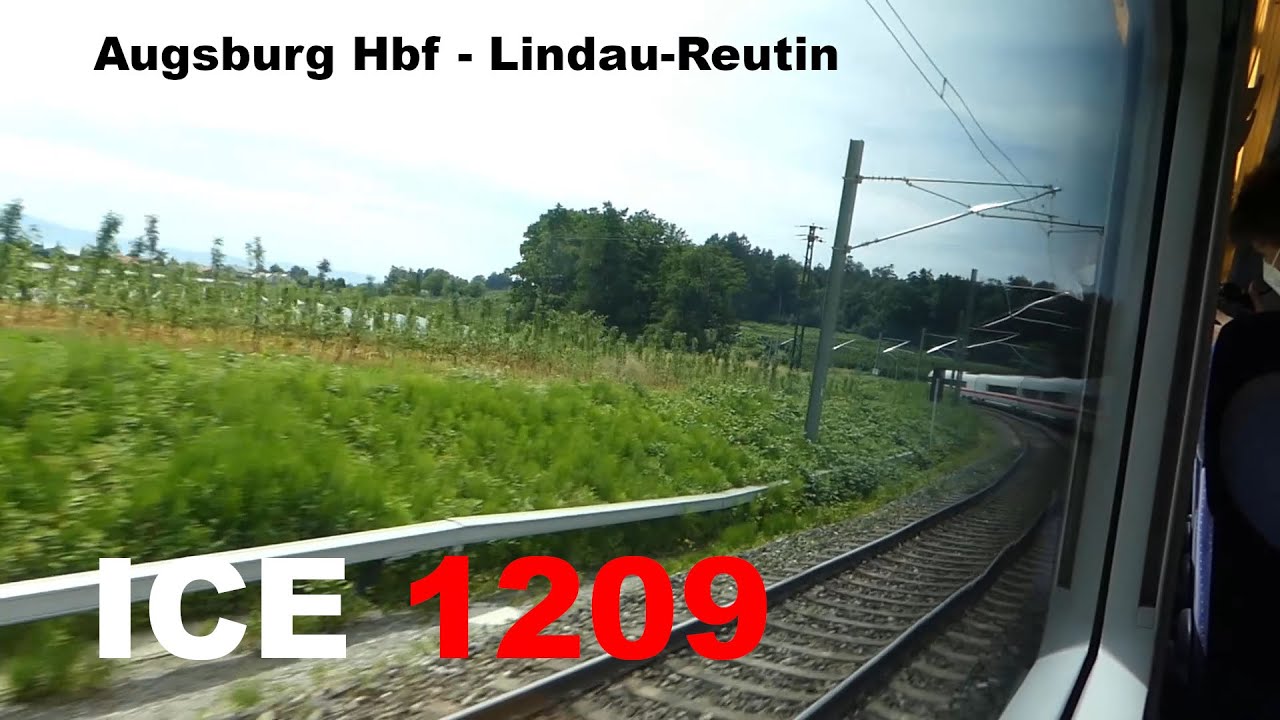 Premierenfahrt: der erste ICE im Allgäu | ICE 1209 Mitfahrt Augsburg Hbf - Lindau-Reutin