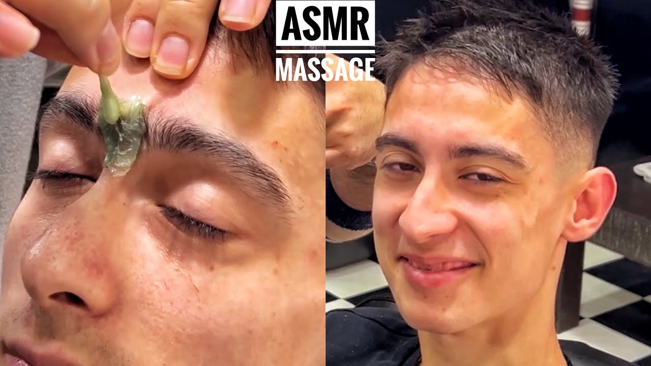 ASMR SLEEP MASSAGE • Hair,arm,head,neck barber massage