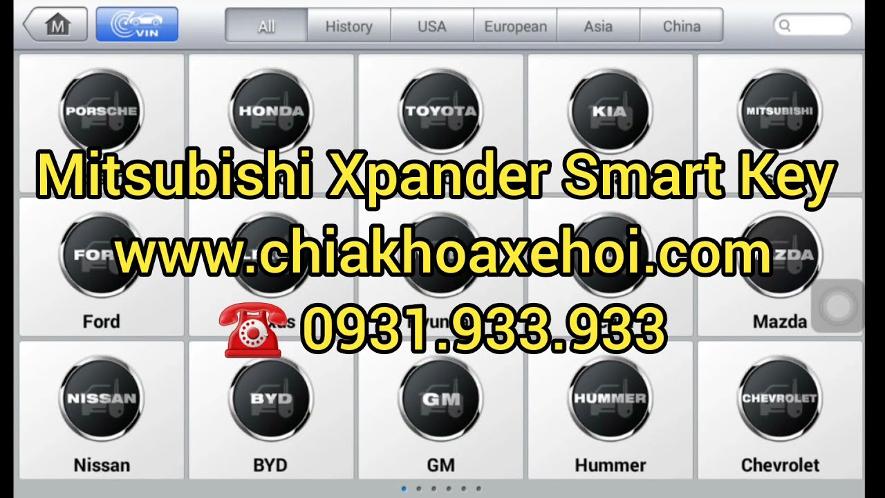 Mitsubishi Xpander add Smart Key - Autel IM508 KM100