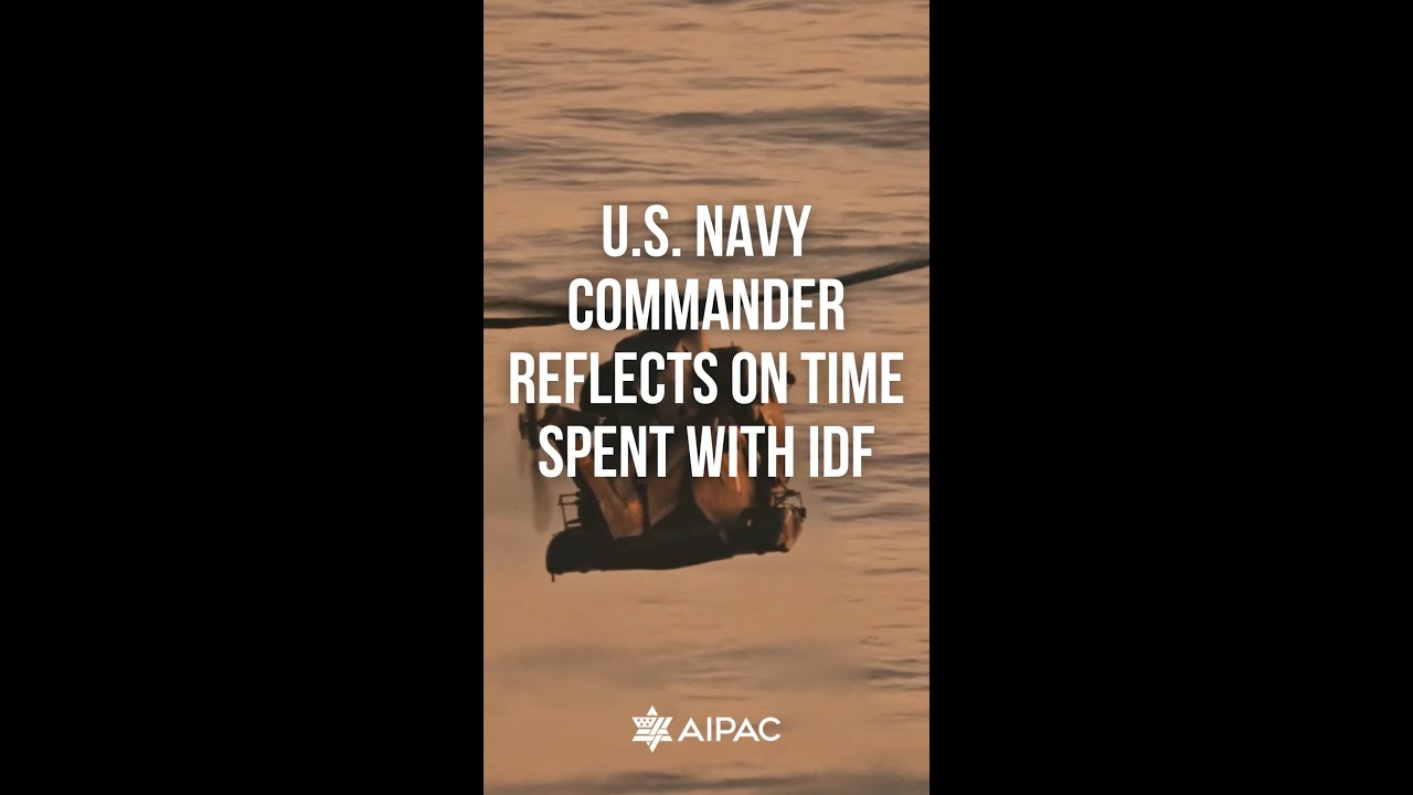 U.S. Navy Commander Reflects on Inspirational IDF Speech