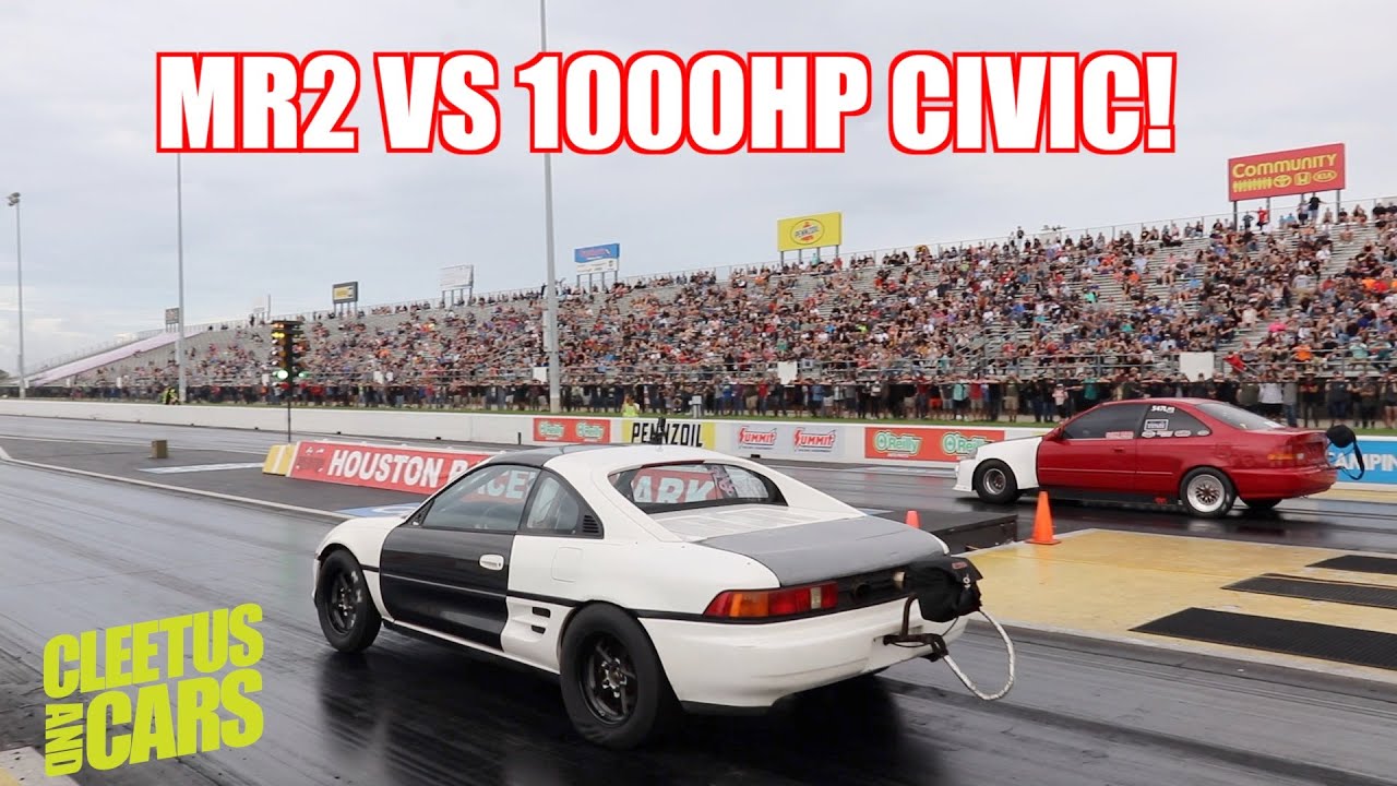 The Mr2 Gets Into It's First Drag Race On The New Setup!