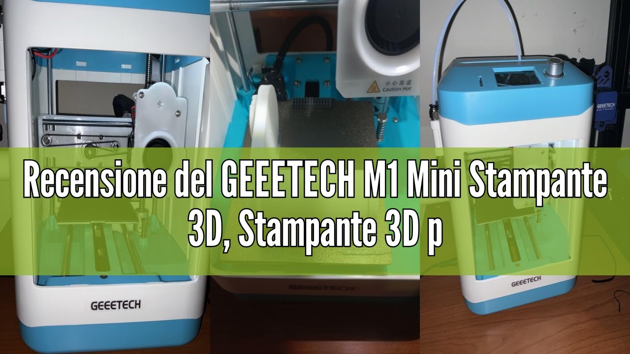 Recensione del GEEETECH M1 Mini Stampante 3D, Stampante 3D per Principianti con estrusore a trasmiss