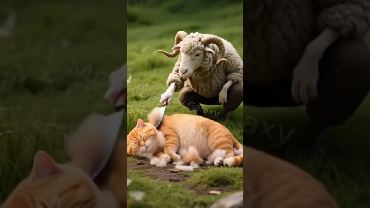 Orange Cat vs Goats The Clash Begins! 