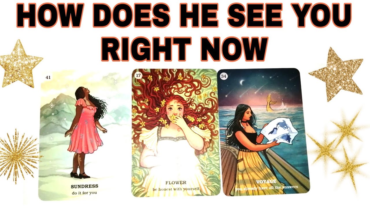 🌺HOW DOES HE SEE YOU RIGHT NOW🌺Pick a card tarot reading.