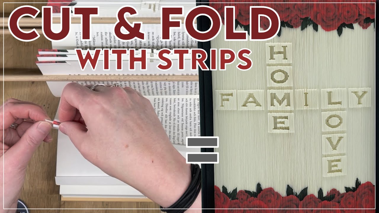 MMCF / Cut & Fold / Photo strips / Graph Style Pattern / Fore Edge Book Art / C&F #bookfolding #diy