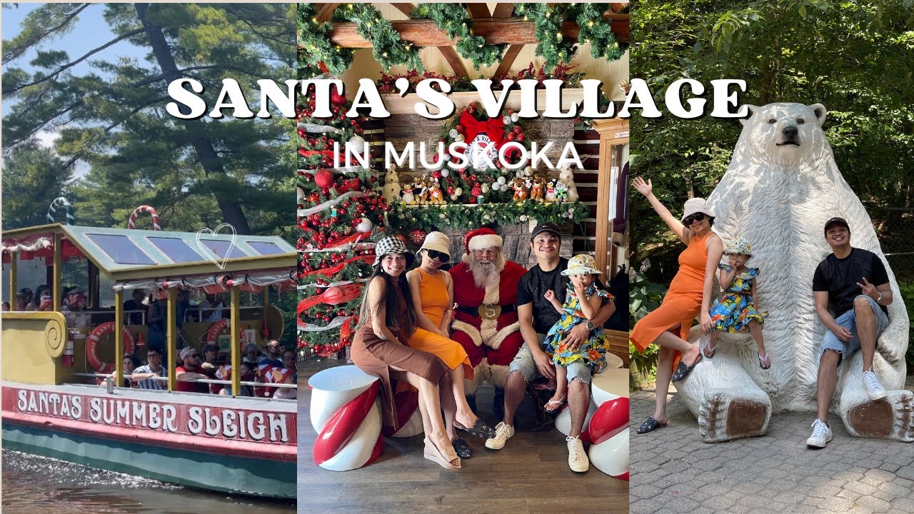 Santa’s Village in Muskoka, Christmas in July || To Do Muskoka River, Trying out Insta360 X3