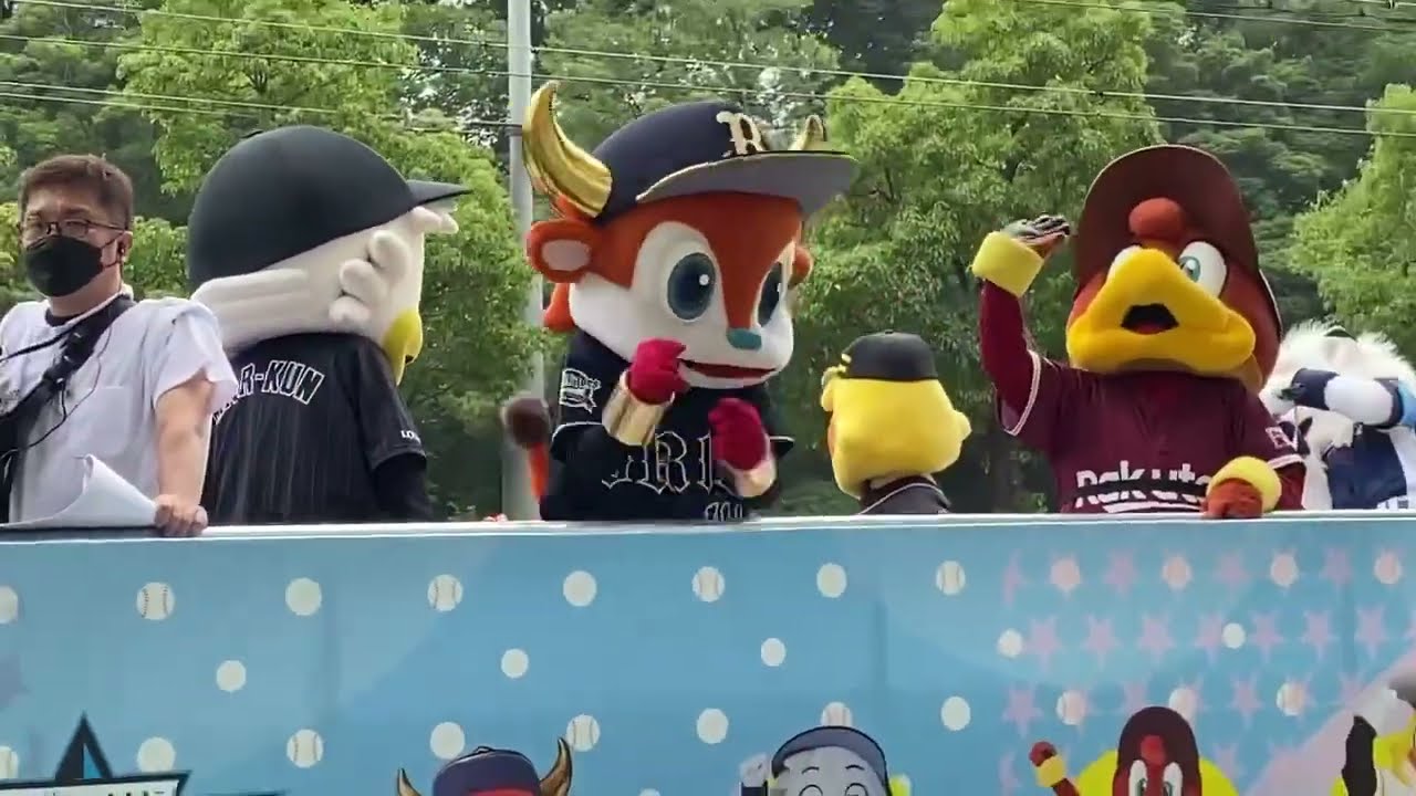 マイナビオールスターゲーム愛媛2022年💕12団球団【マスコットパレード】愛媛県松山市2022年7月27日