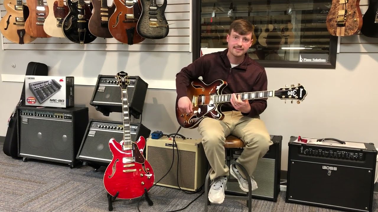 Ibanez AS93FM Semi-Hollow Body Tone Demo and Highlights at Piano Solutions