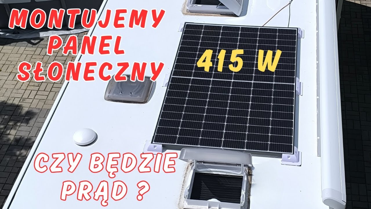 Montujemy PANEL SŁONECZNY w przyczepie kempingowej, JA SOLAR 415W #32