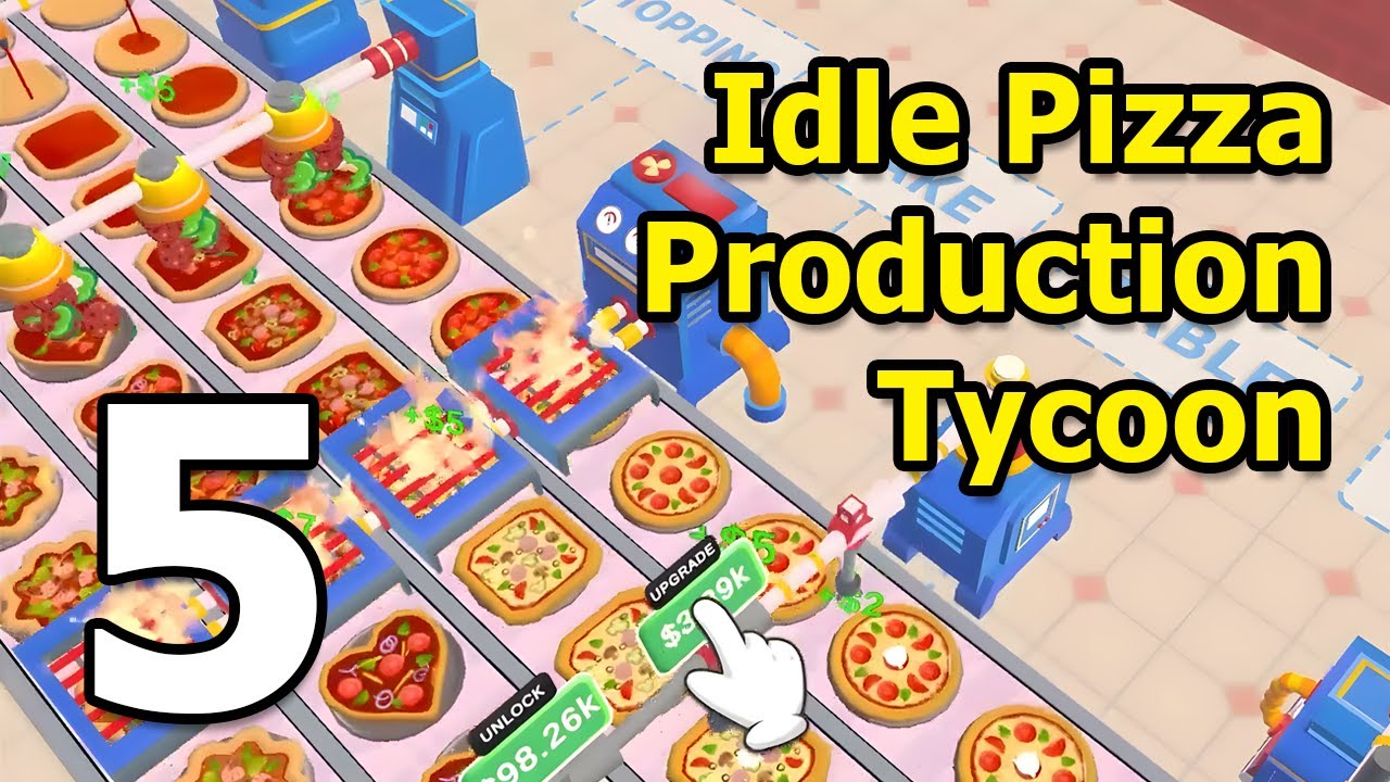 Idle Pizza Production Tycoon Gameplay Walkthrough Part 5 | iOS, Android, Casual - Simulation Game