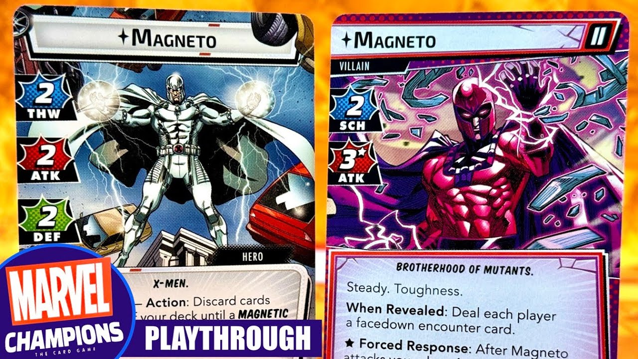 Marvel Champions MAGNETO vs MAGNETO Solo Playthrough