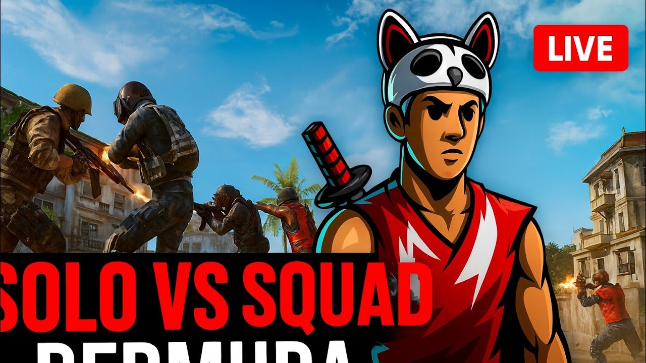 USAMA FF is live Solo Vs Squad Free Fire Garena🗿