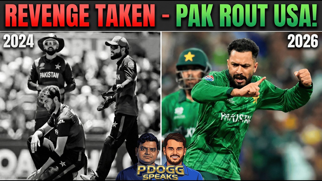 PAKISTAN vs USA: Pakistan SEAL the Win! | PAK V USA Match Review | T20 World Cup |  Pdoggspeaks