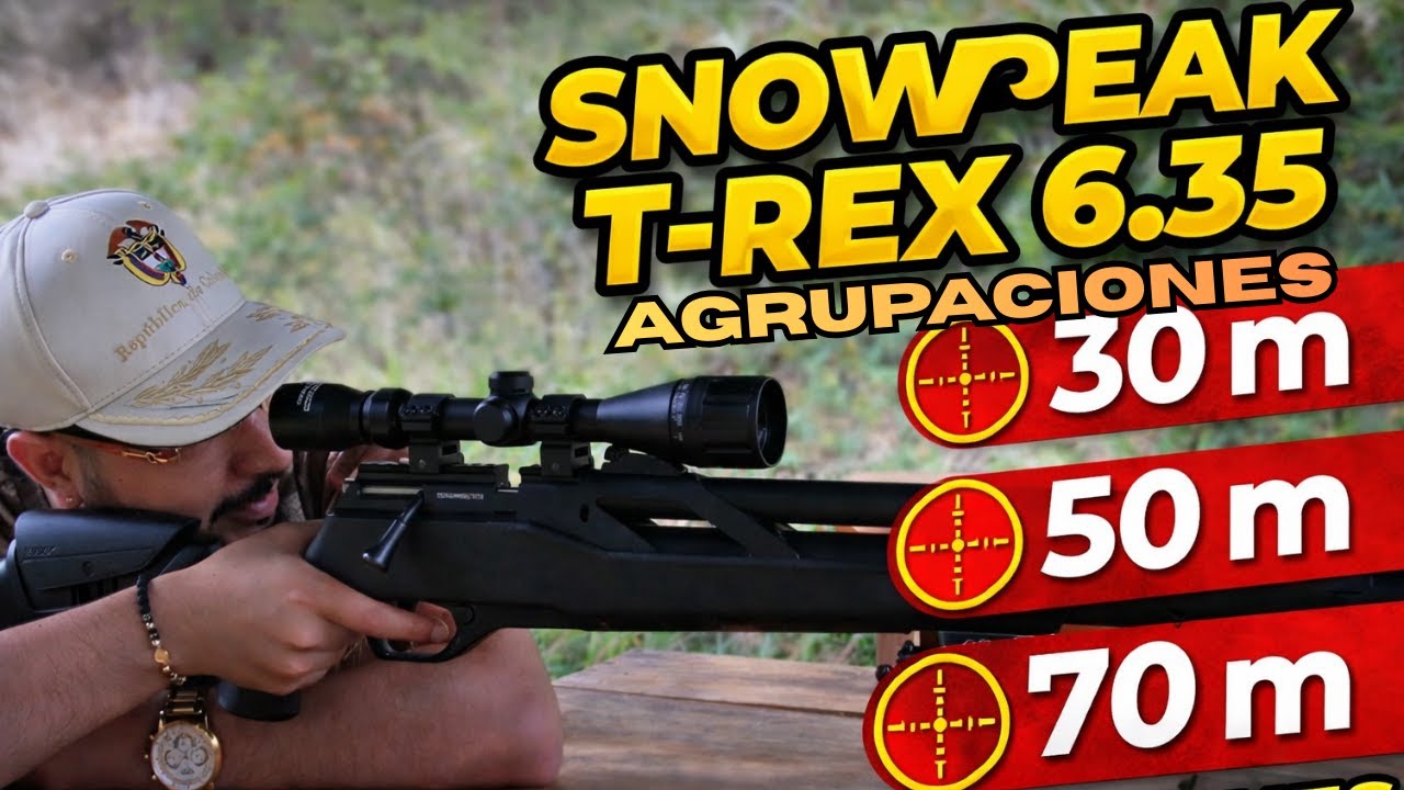 ¿30, 50 o 70 m? Así AGRUPA el Snowpeak T-Rex 6.35 (DIA CON VIENTO)