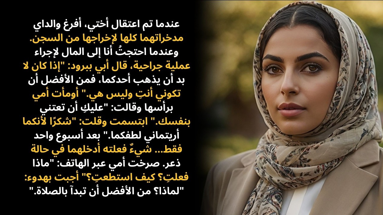 أنفقت أمي كل مدخراتها لإخراج أخي من السجن، لكن عندما احتجتُ أنا إلى المساعدة… فعلوا العكس.