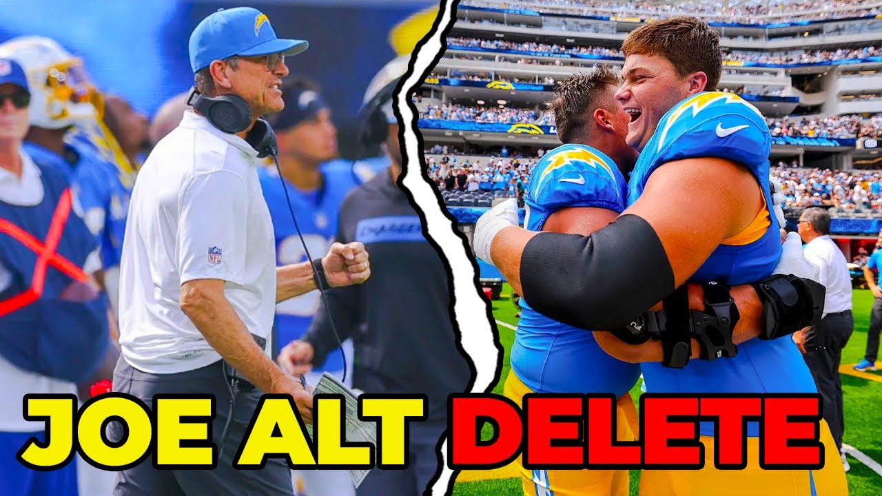 Joe Alt and Chargers Offense Film Breakdown vs Raiders!