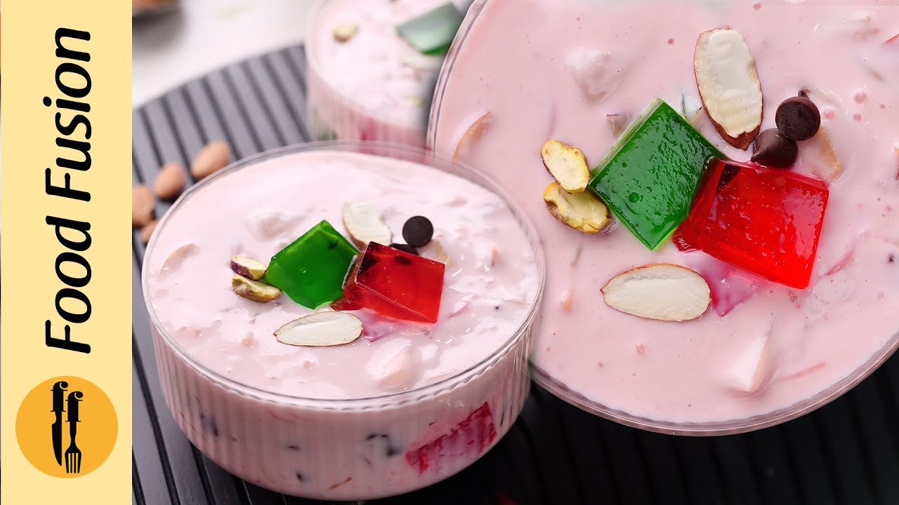 Eid Special Dessert - Lab e Shireen Strawberry Flavour Recipe by Food Fusion