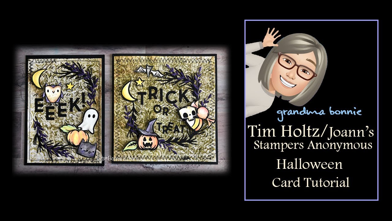 Tim Holtz Joanns Stampers Anonymous Halloween Cards   HD 1080p