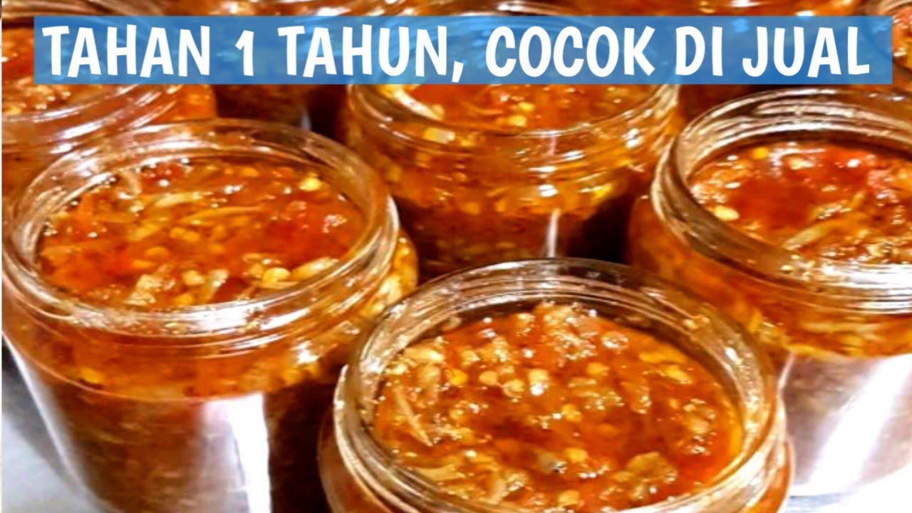 RESEP SAMBEL TERI MEDAN BOTOLAN || UNTUK JUALAN/STOCK BUAT SAUR & BUKA PUASA.