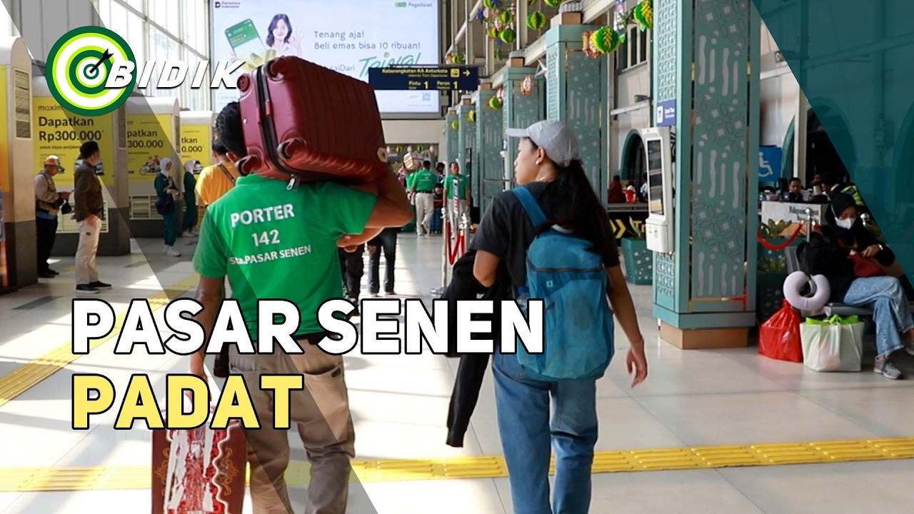 H-6 Lebaran, Pasar Senen Dipadati Puluhan Ribu Pemudik