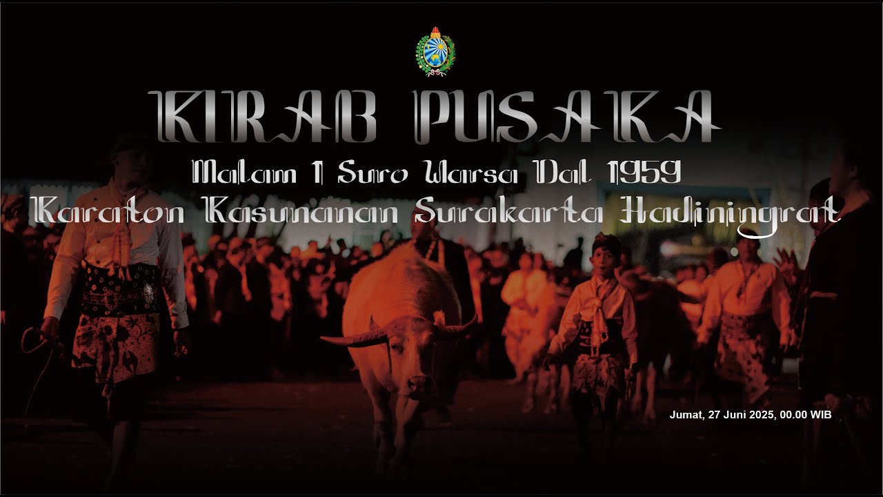 Kirab Pusaka  Malam  1 Suro Warsa DAL  1959 Kraton Kasunanan Surakarta Hadiningrat
