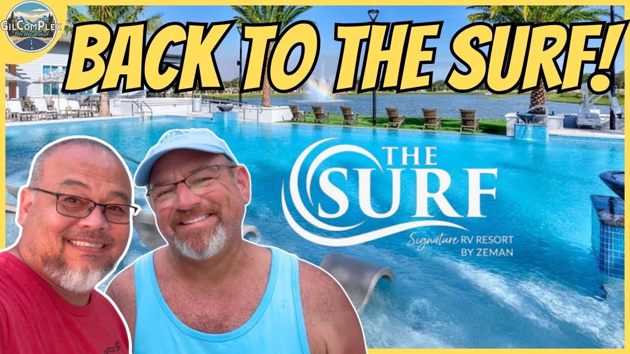 Вернуться в кемпинг The Surf RV Resort, Пальметто, Флорида.