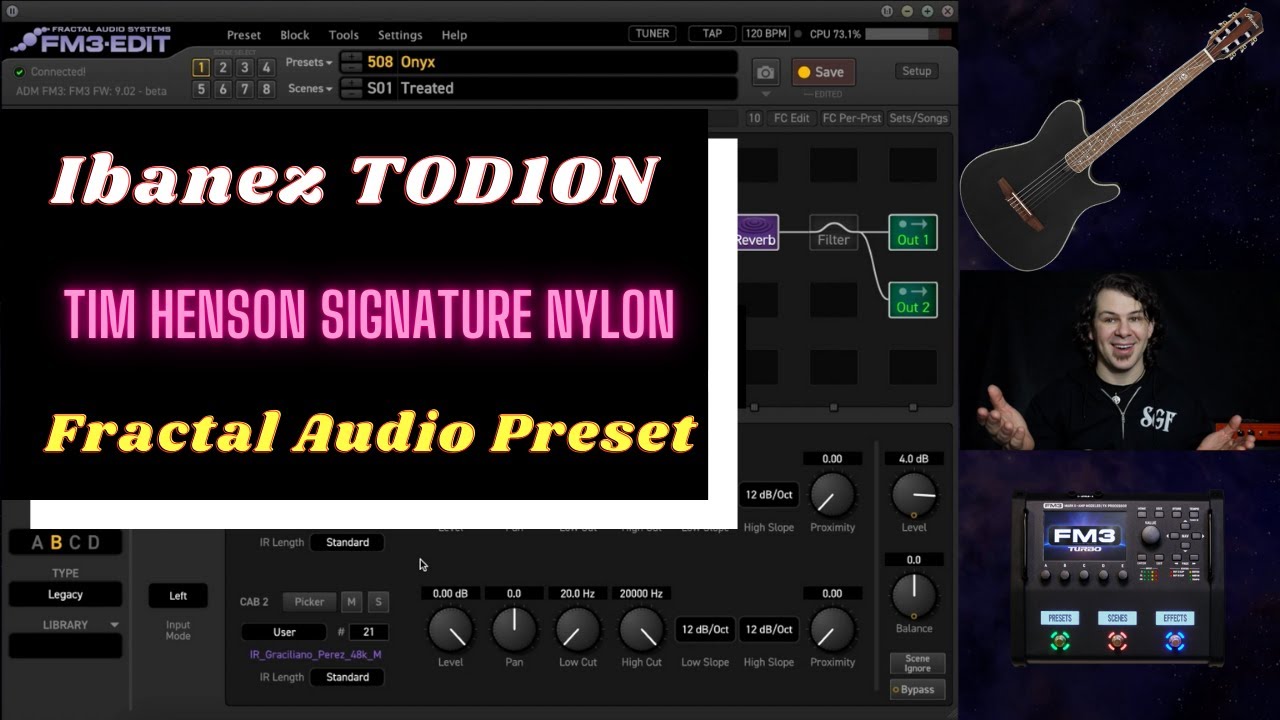 Настройка вашего Ibanez TODN10 | Пресеты Fractal FM3 / FM9 / X-FX III