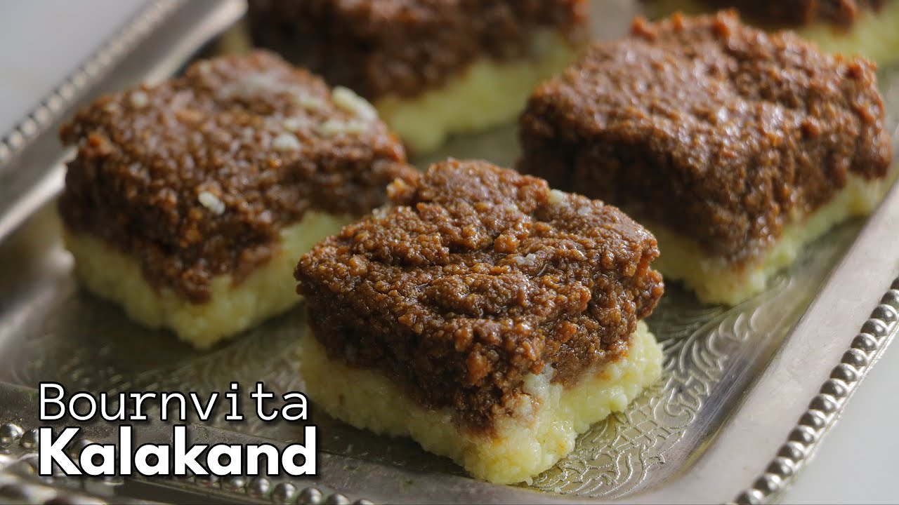 స్వీట్ షాప్ సీక్రెట్స్తో బోర్న్వీటా  కలాకండ్ || Bournvita Kalakand recipe in Telugu || @VismaiFood​