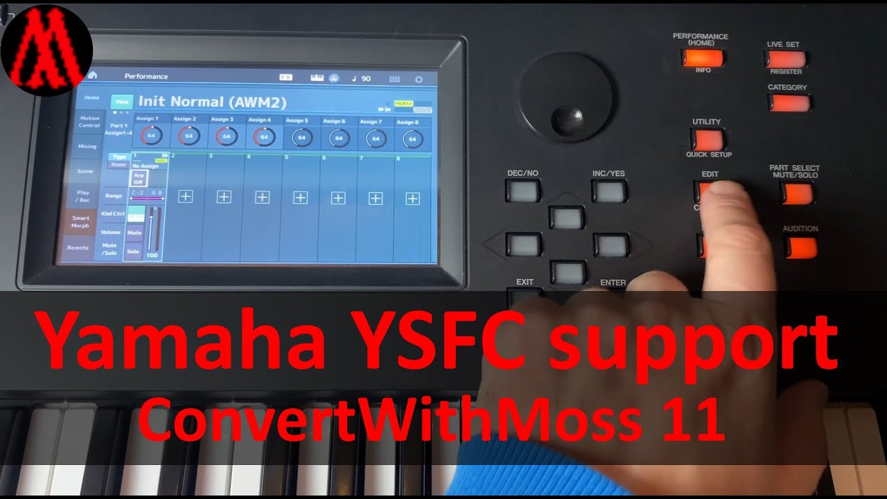 ConvertWithMoss 11: Yamaha YSFC support (Montage, MODX, MODX+, read-only: Motif, MOXF)
