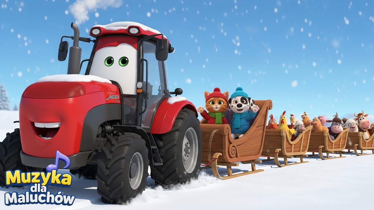 Traktorowy Kulig 🚜❄️ Zimowa Piosenka dla Dzieci | Muzyka dla Maluch&oacute;w