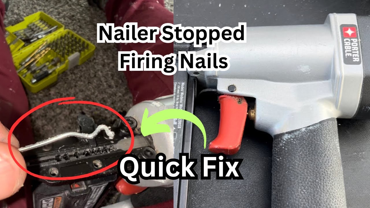 How To Fix A Nailer That Stopped Firing Nails | Quick Fix