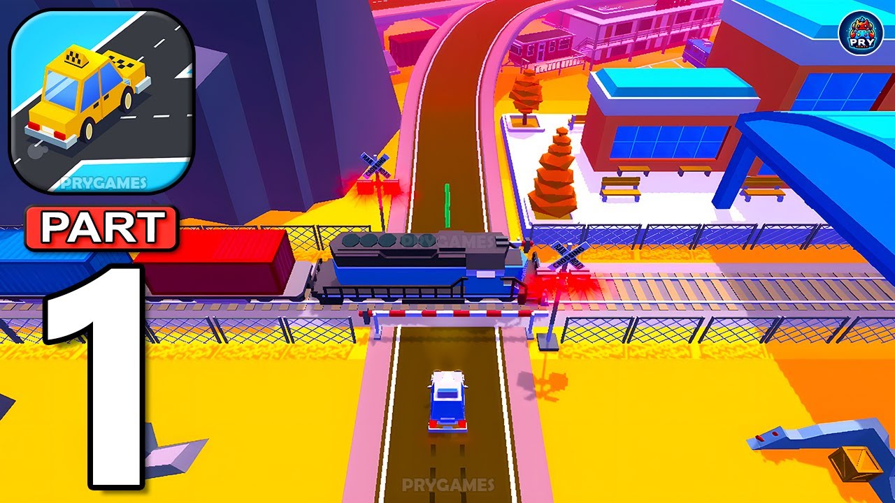 Taxi Run - Gameplay Walkthrough Part 1 Taxi Run Extreme Speed Traffic Driver (Android, iOS)