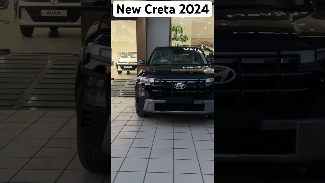New creta 2024 black colour #automobile #blackcreta #blackcar #luxury #hyundai