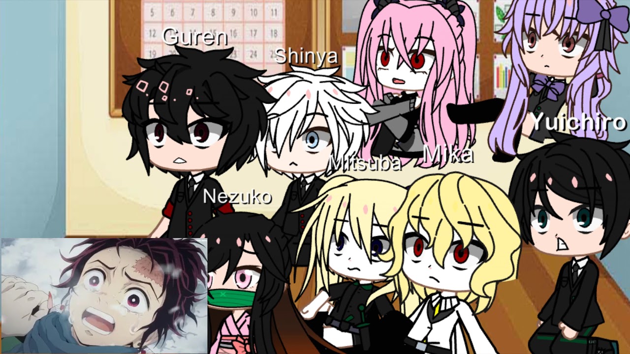 Seraph of the end/Owari no seraph react to (part 2)(bad gramer)《Demon Slayer》