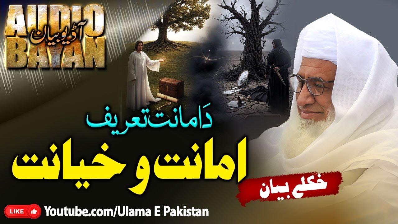 Sheikh Idrees Sahb Bayan | Amanat O Khayanat | امانت و خیانت  |امانت تعریف ؟ | مولانا ادریس صاحب |