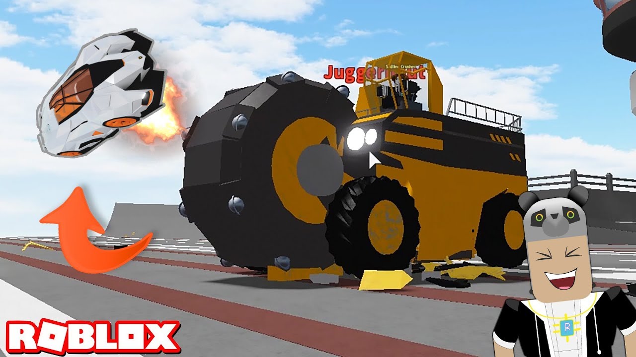 Araba Fırlatan Kamyon! Araba Kapışması Oynuyoruz - Panda ile Roblox Car Crushers 2