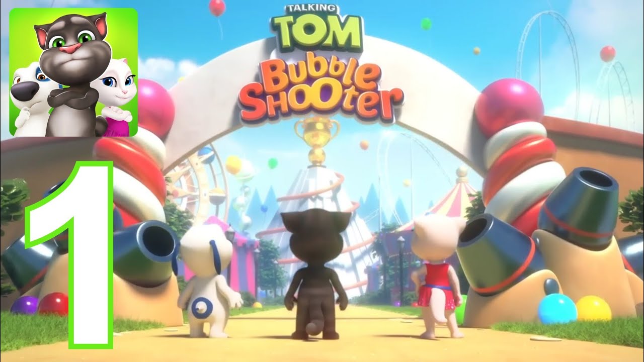 Talking Tom Bubble Shooter - Gameplay Walkthrough Part 1 - Chapter 1-16
