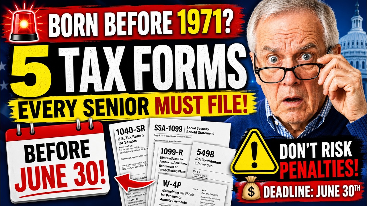 Born Before 1971? 5 New Tax Forms Every Senior Must File Before June 30 or Risk Costly IRS Penalties
