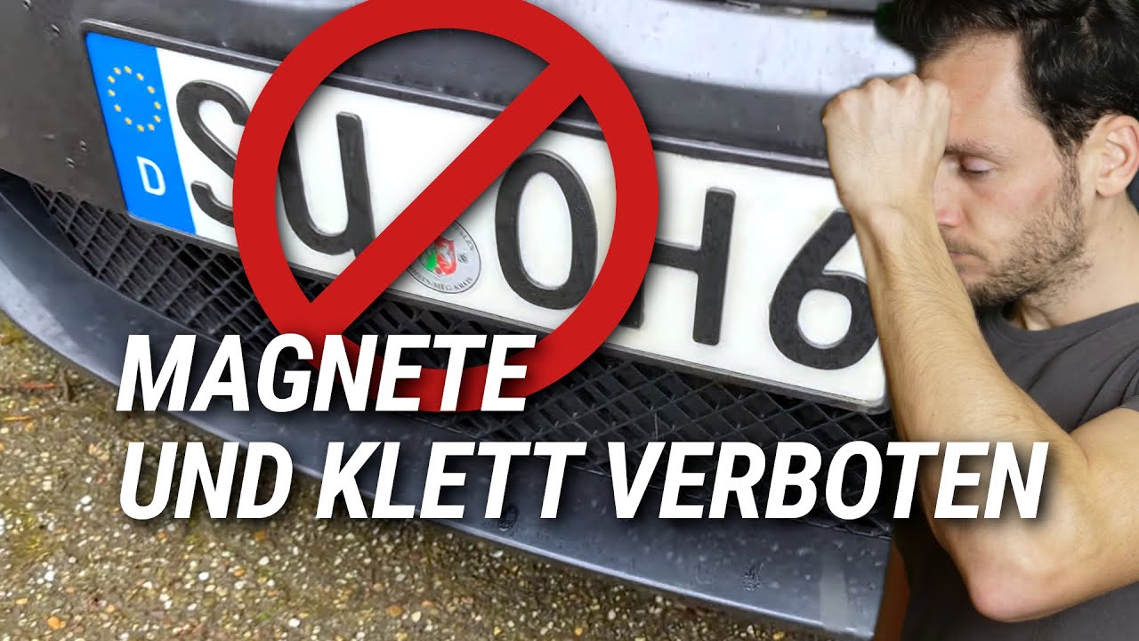 Kennzeichen mit Klett oder Magnete befestigen verboten | 83metoo Talks