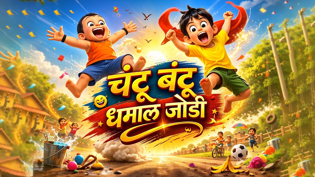 Chantu Bantu Dhamaal Jodi 🎵 Fun Marathi Kids Cartoon Song | #SmartKiddosTV